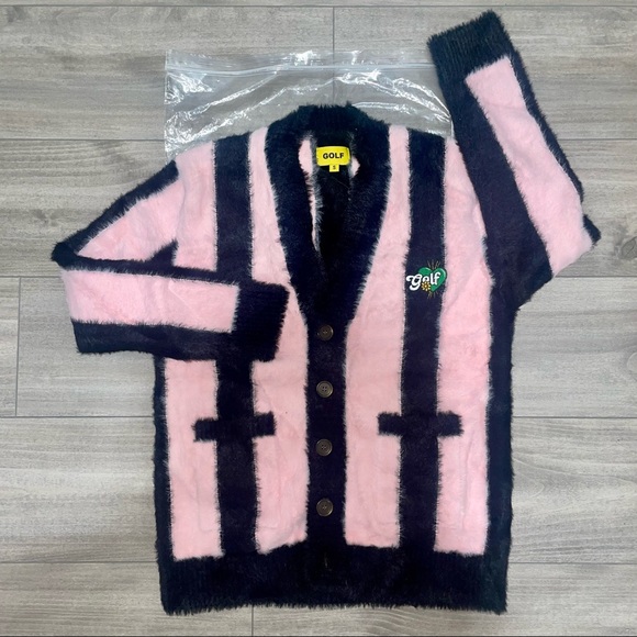 Wang Bee Cardigan Golf Wang Pink Cardigan Golf Wang Golf Wang